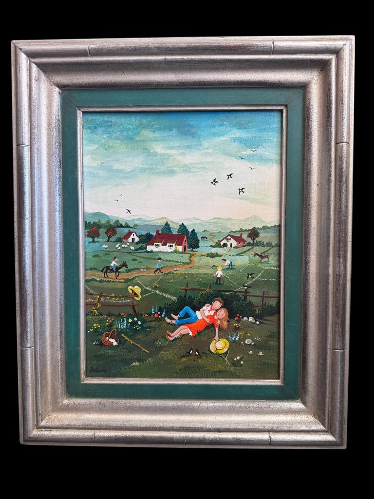 Recherche peinture de Marie Louise BATARDY, Antiek en Kunst, Kunst | Schilderijen | Modern, Ophalen
