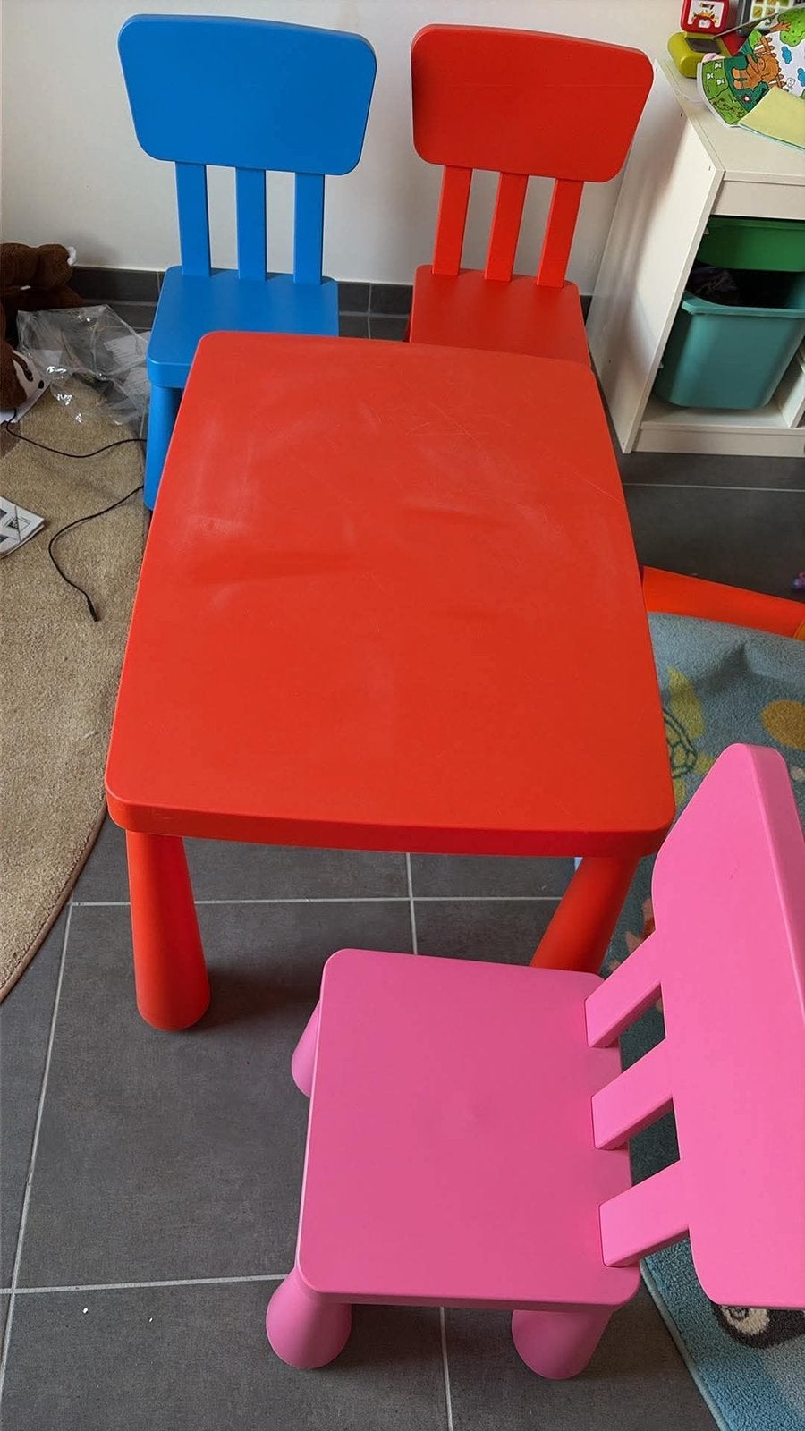 Table Ikea avec 3 chaises, Enlèvement, Comme neuf, Chaise(s)