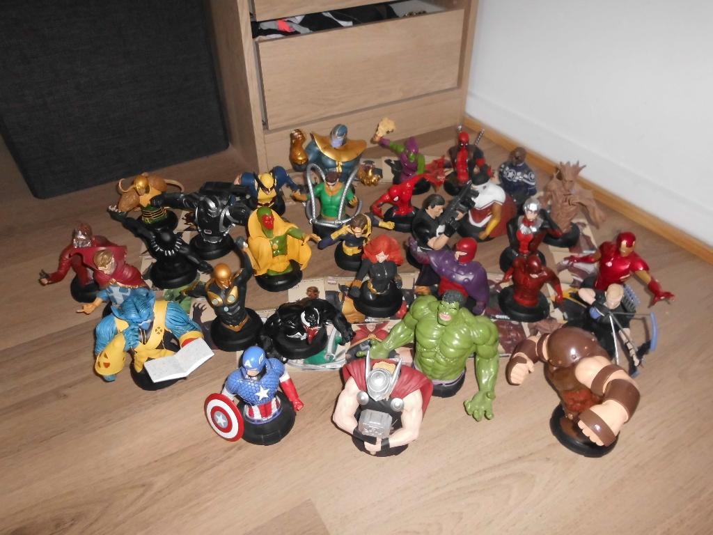 Lot 30 Busts DC Comics Marvel Altaya Super Hero-collectie, Verzamelen, Ophalen of Verzenden