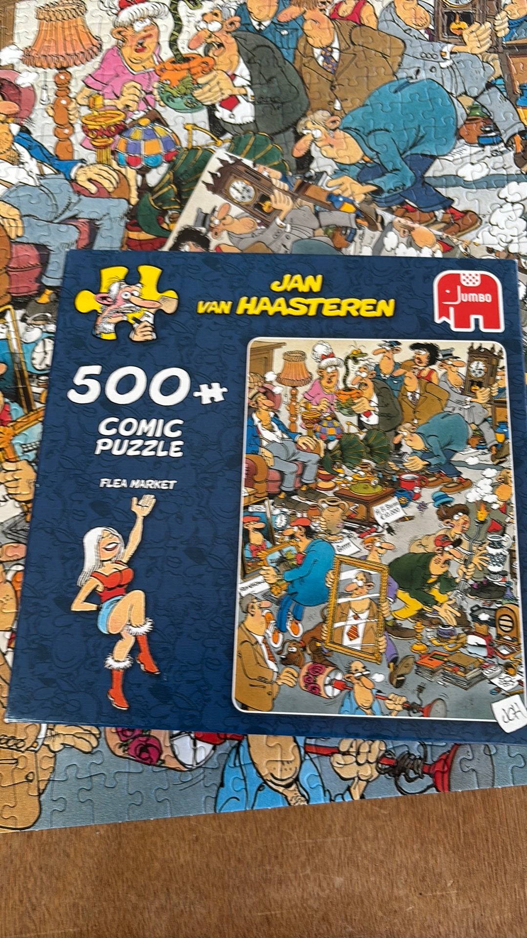 Jan van Haasteren-Flea Market, Ophalen of Verzenden, 500 t/m 1500 stukjes, Zo goed als nieuw, Legpuzzel