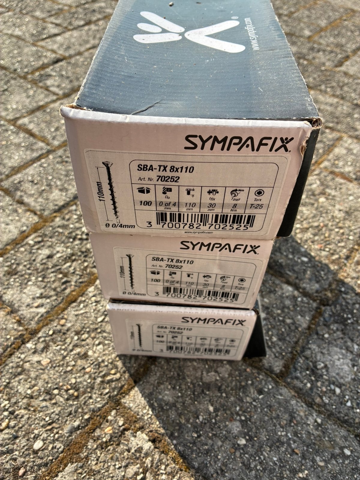 sympafix cellenbetonschroeven ytong dakrand kimfixatie, Enlèvement, Comme neuf