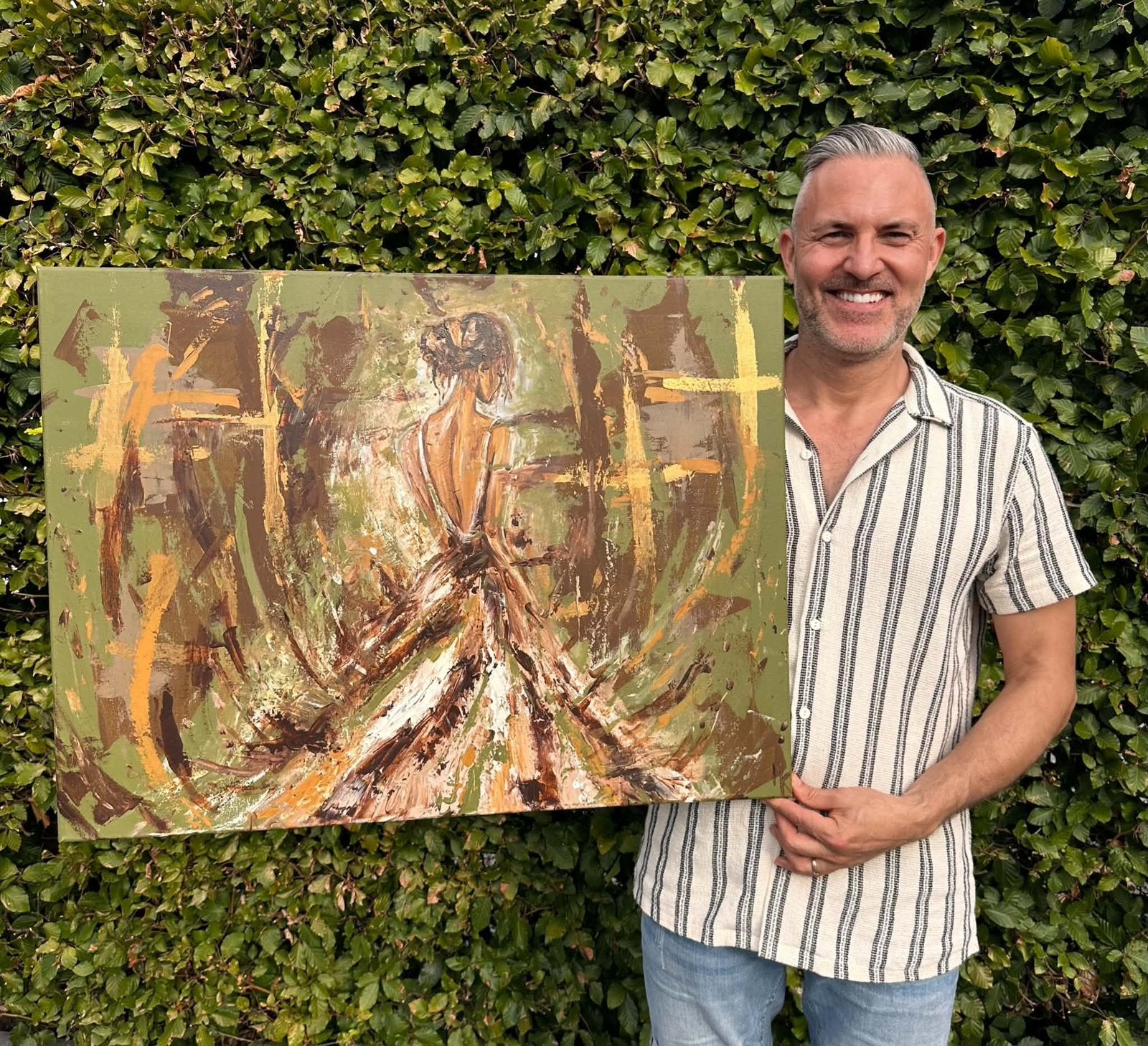 Une peinture abstraite assez grande et spéciale - Mk Art, Enlèvement