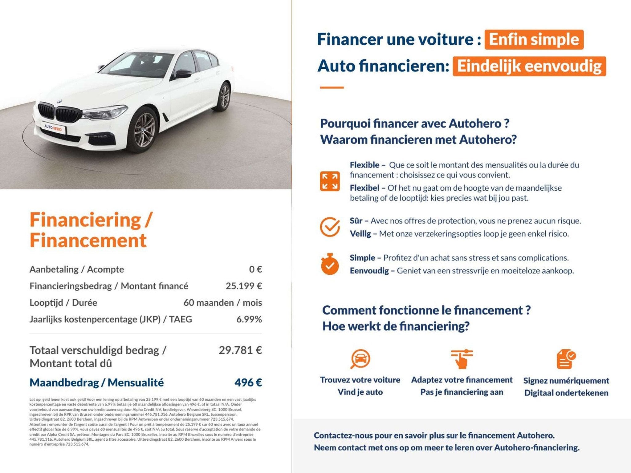 BMW 5 Serie 520 520d M Sport (bj 2019, automaat), Auto's, Automaat, 4 deurs, Achterwielaandrijving, Lichtsensor