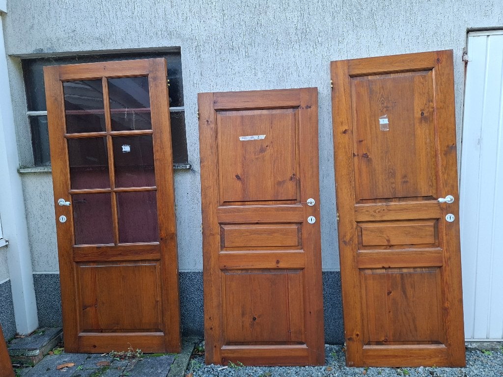 Portes en chêne (7) avec châssis, Bricolage & Construction, Moins de 200 cm, Porte intérieure, Enlèvement, Utilisé