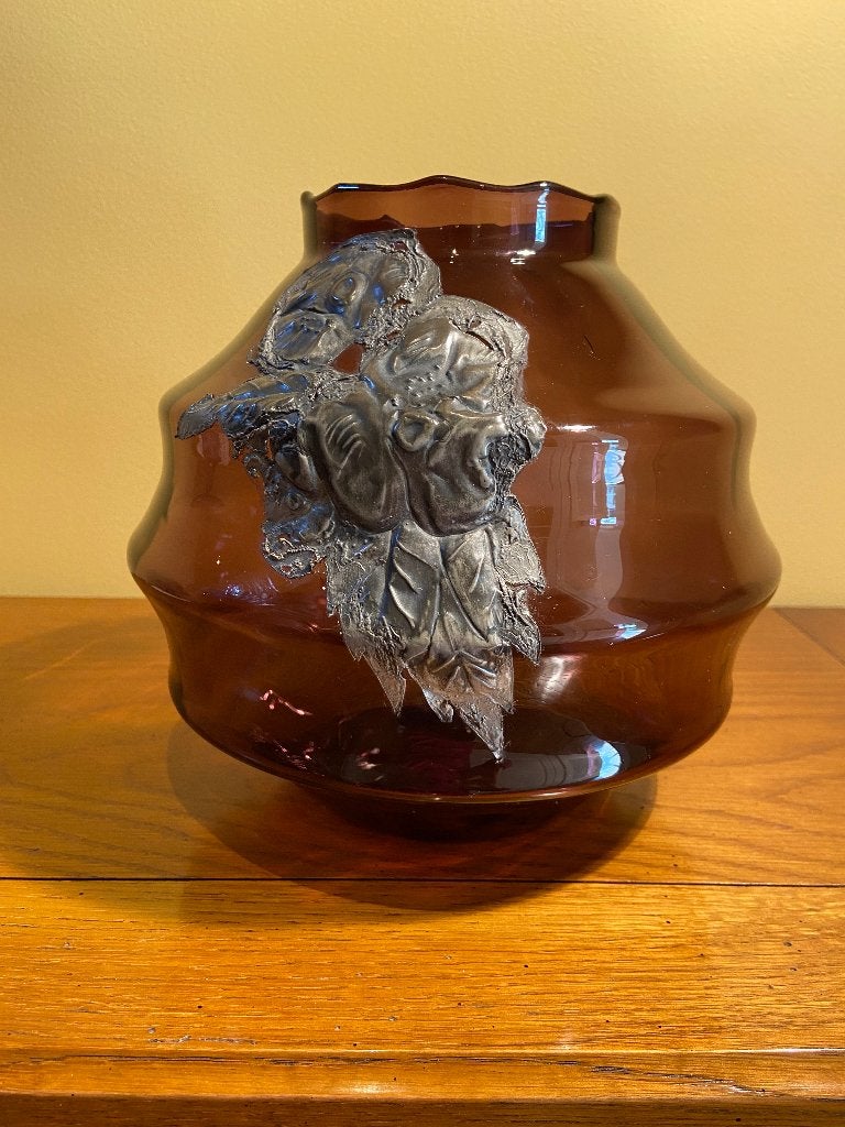 Vase en verre art déco, Antiquités & Art, Antiquités | Vases, Enlèvement ou Envoi