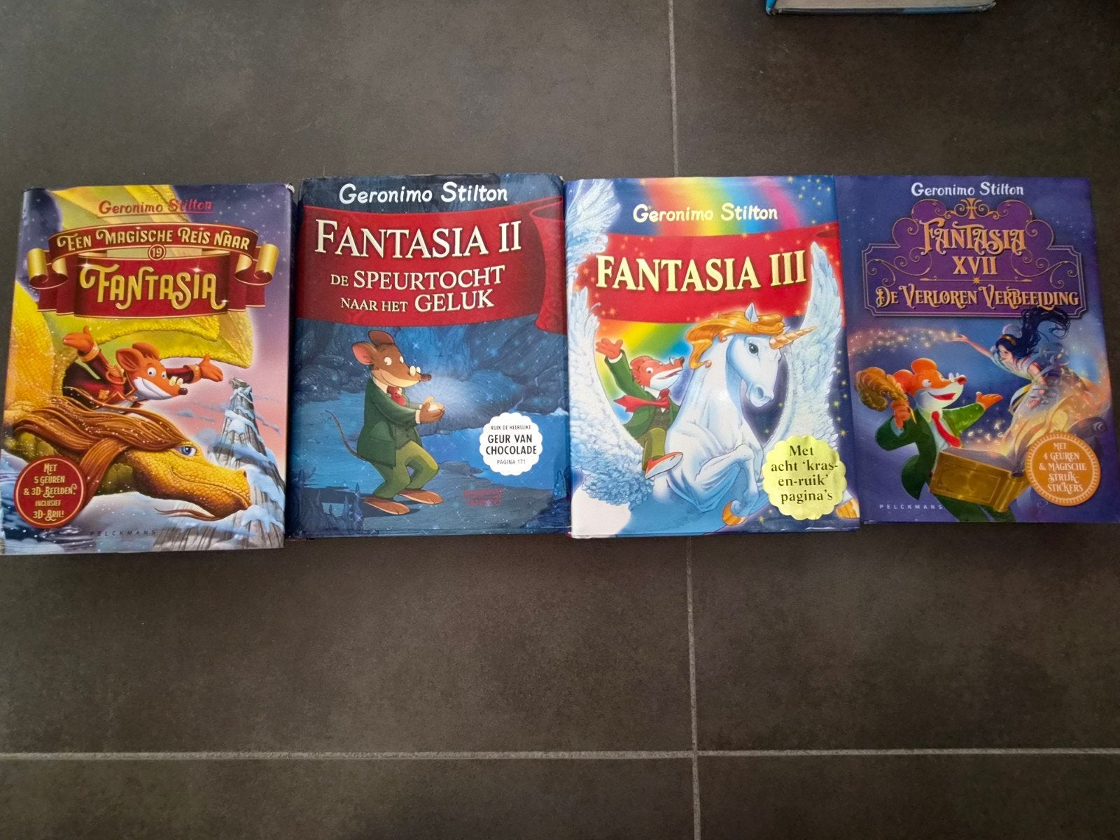 Set van 4 boeken Geronimo Stilton, Boeken, Ophalen, Geronimo Stilton, Zo goed als nieuw, Fictie