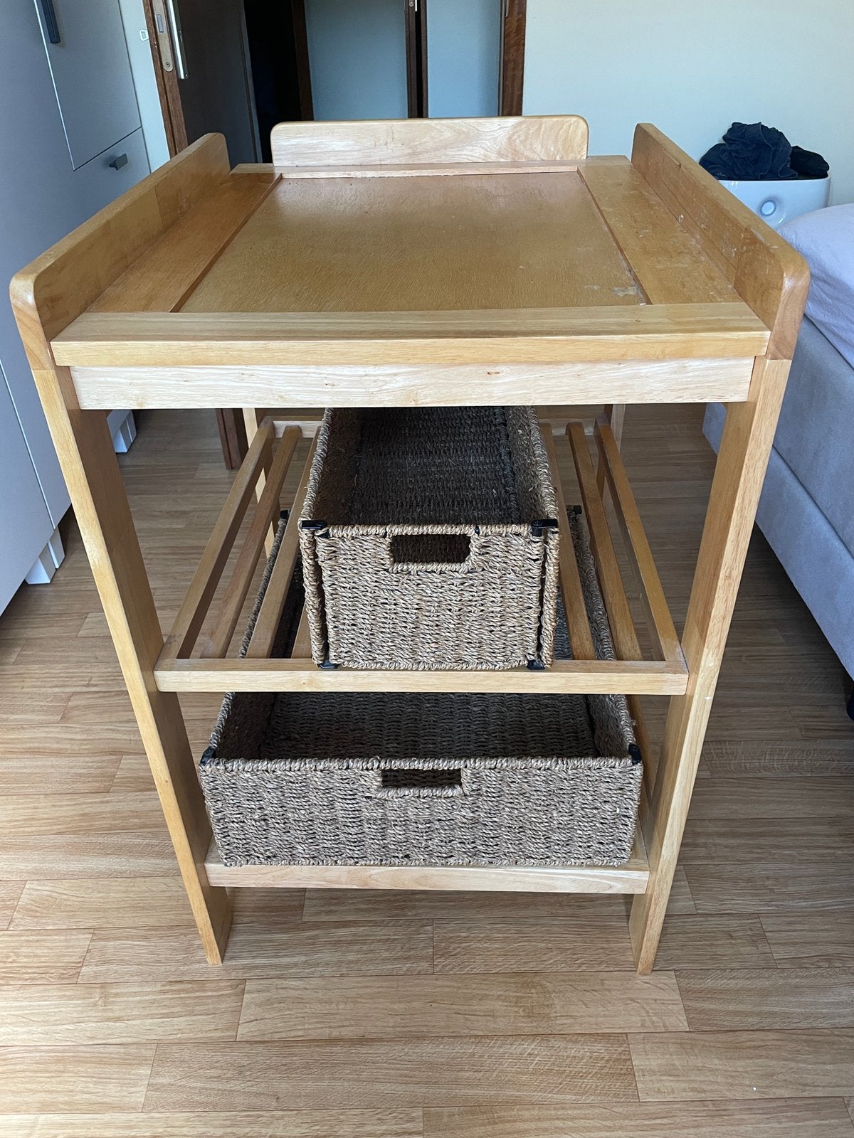 Luiertafel inclusief opbergmanden, Kinderen en Baby's, Ophalen, Zo goed als nieuw