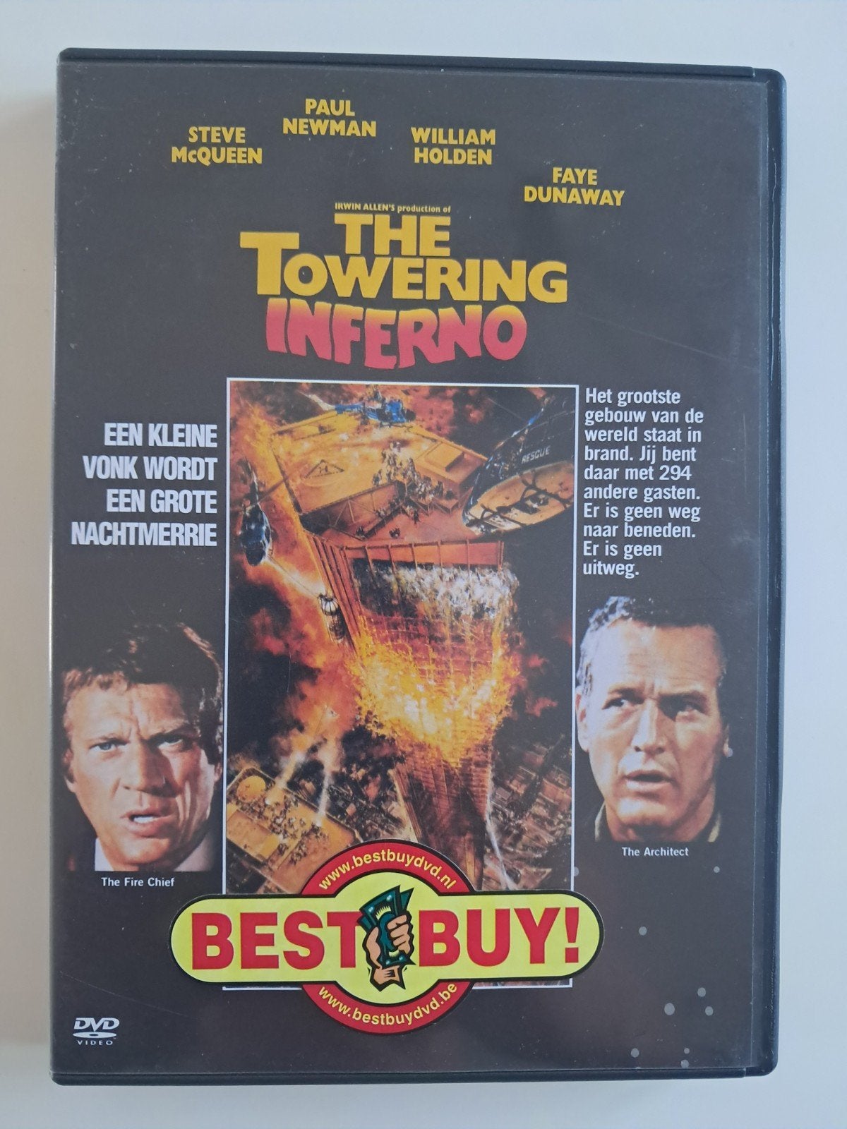 Dvd The Towering Inferno (Filmklassieker), CD & DVD, Enlèvement ou Envoi, Action et Aventure