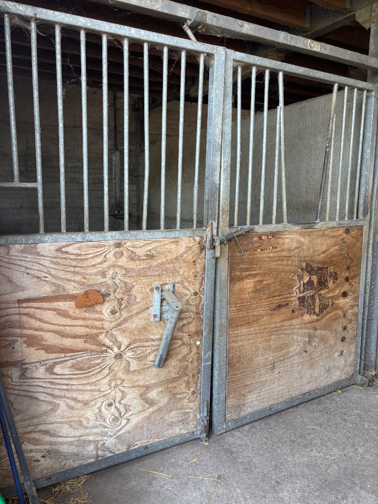 5 voorpanelen paardenbox, Stalling, 1 paard of pony