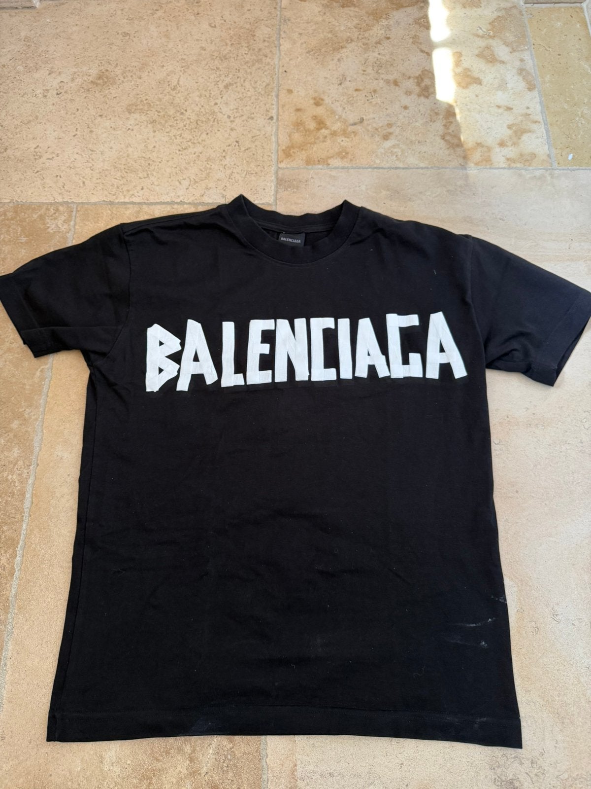 Balenciaga tape, Ophalen, Zo goed als nieuw, Maat 46 (S) of kleiner, Zwart