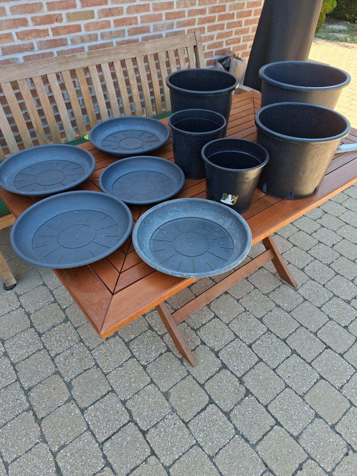bloempot kunstof, Tuin en Terras, Ophalen, Zo goed als nieuw, Kunststof