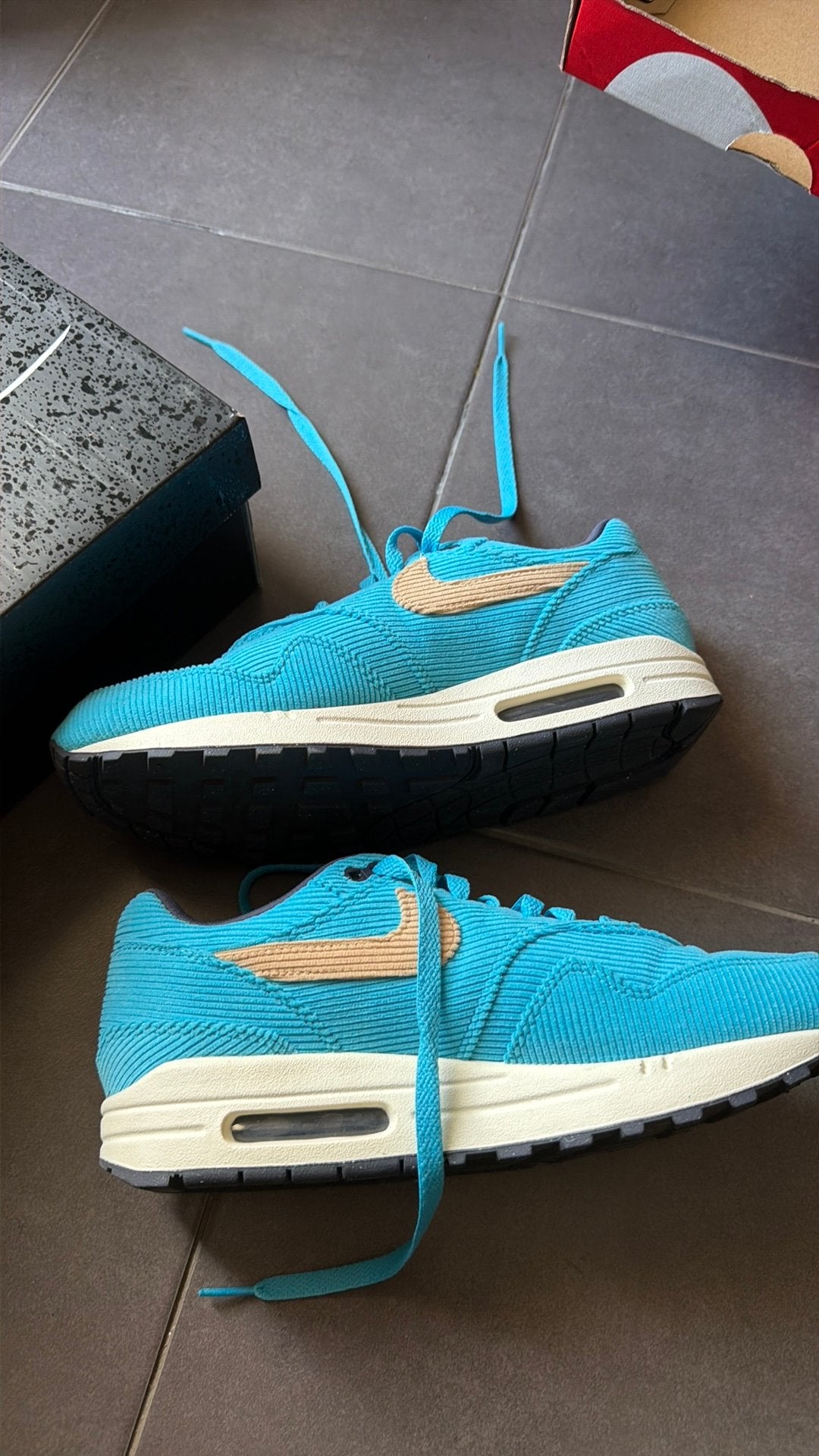 Air max 1 prenimum baltic blue, Ophalen, Zo goed als nieuw