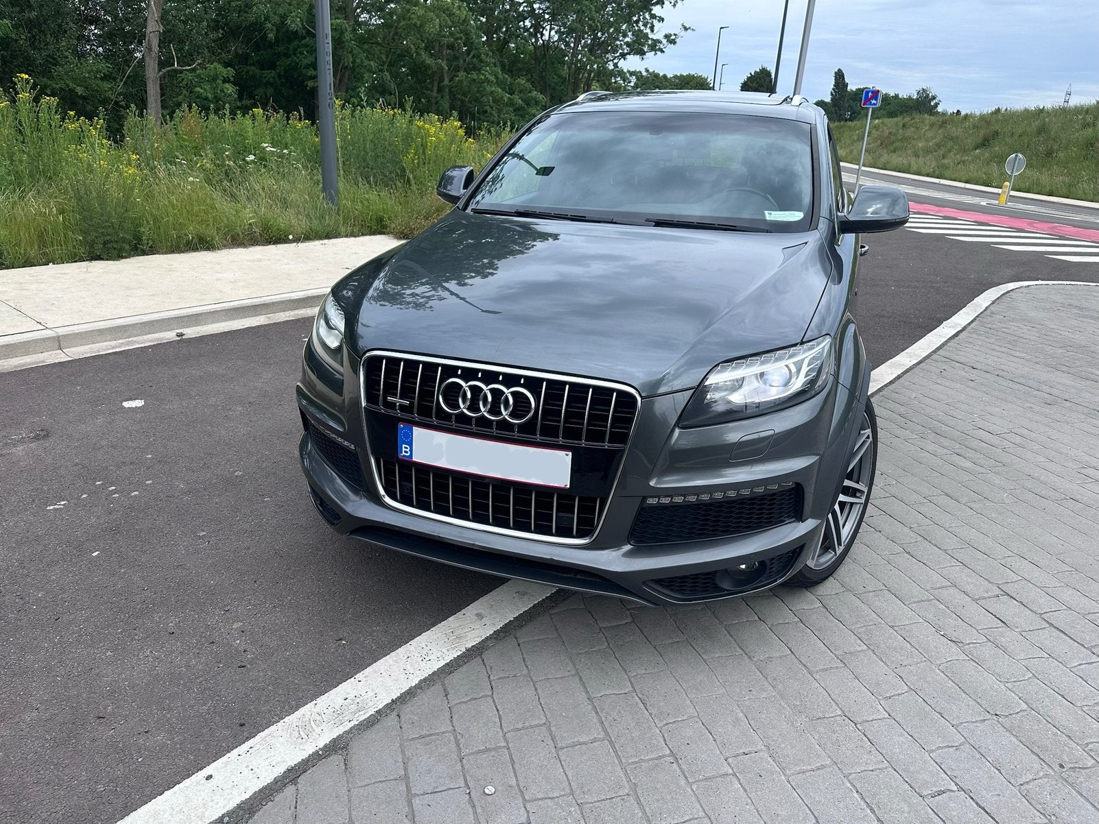 Audi Q7 3.0 TDI V6 Sline prête à immatriculer, Cuir, Argent ou Gris, Achat, Noir