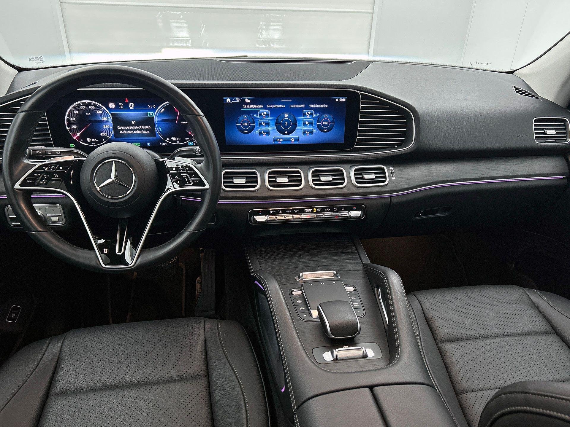 Mercedes-Benz GLE-Klasse 350 DE 4MATIC SUV AMG Line Night Pa, Auto's, Mercedes-Benz, Dealer onderhouden, Stof, Gebruikt, Zwart