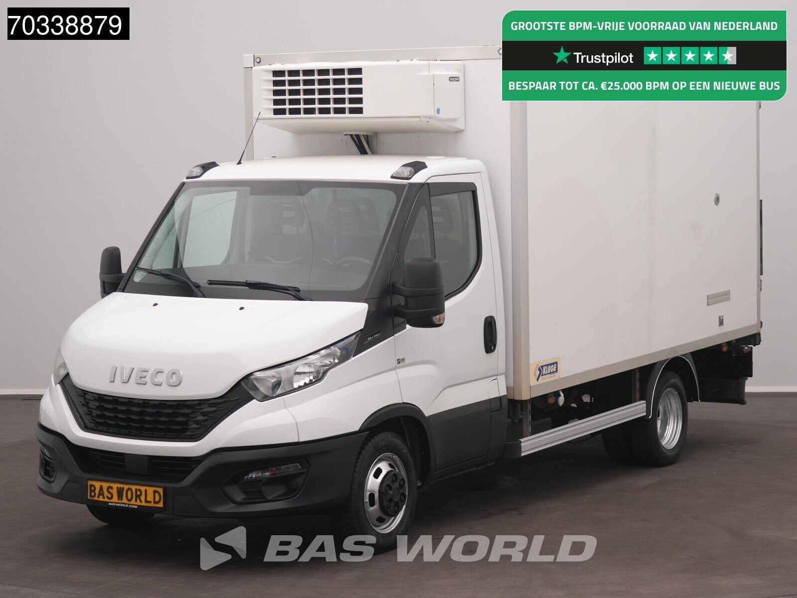 Iveco Daily 35C14 Koelwagen Vriezer Thermo King V-500-MAX 23, Stof, Gebruikt, Euro 6, Iveco