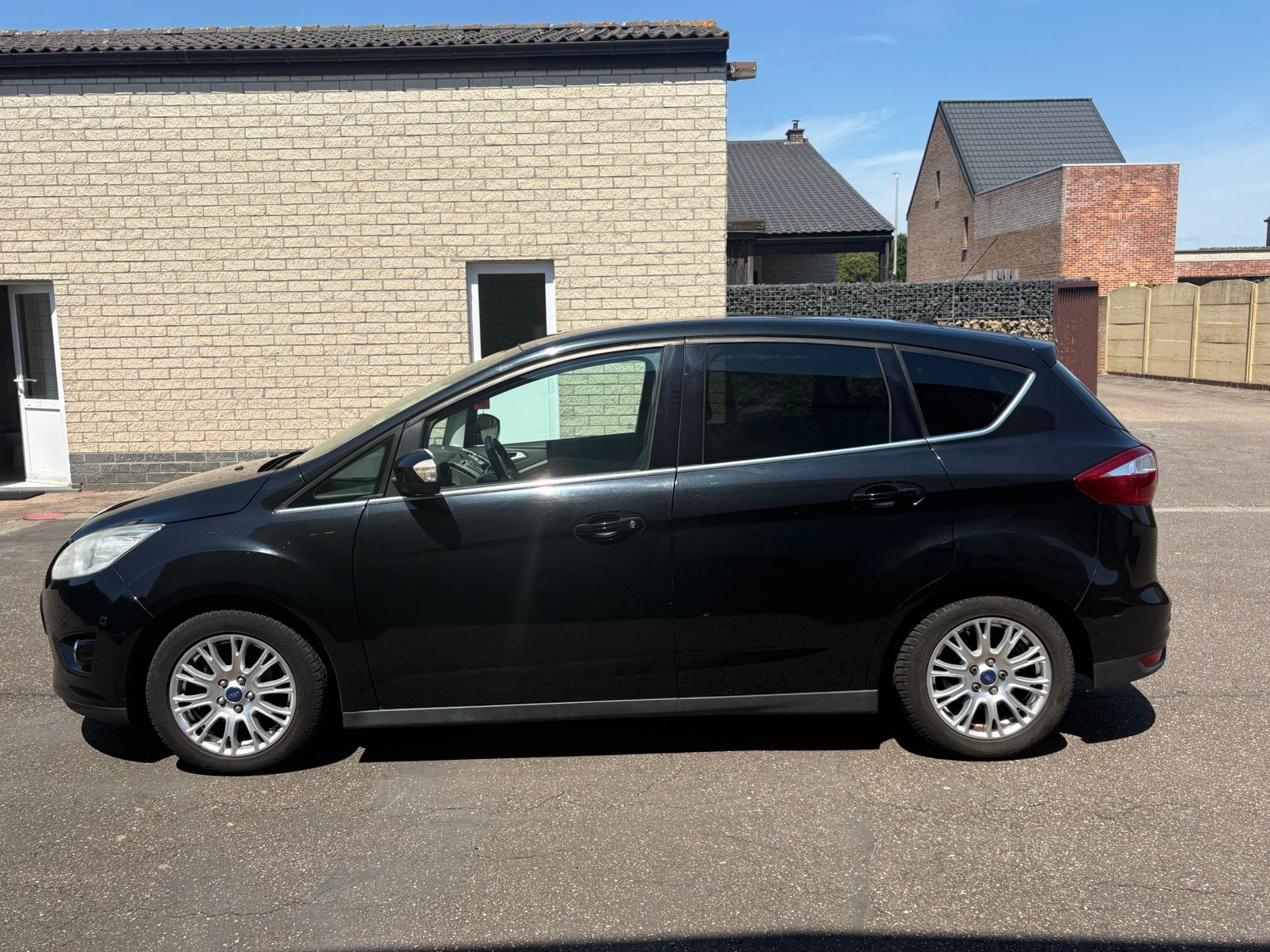 Ford C-Max 1.6 TDCi Full Option – €3.450, Auto's, Ford, Parkeersensor, Euro 5, Beige, Zwart