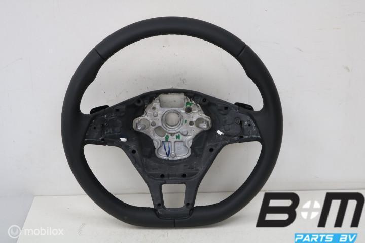 Nieuwstaat Leder stuur met flippers VW Golf 7 5G0419091BH, Auto-onderdelen, Gebruikt