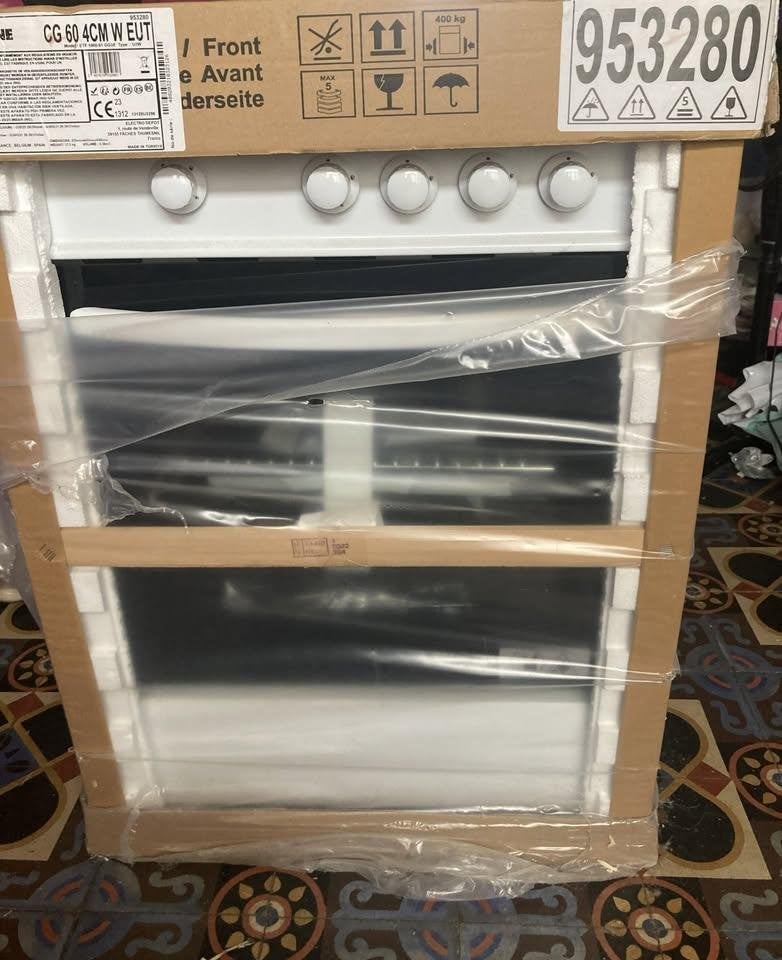 Cuisinière Gaz HIGH ONE CG 60 4CM W EUT, Electroménager, Cuisinières, Neuf, Gaz, 4 zones de cuisson, Enlèvement