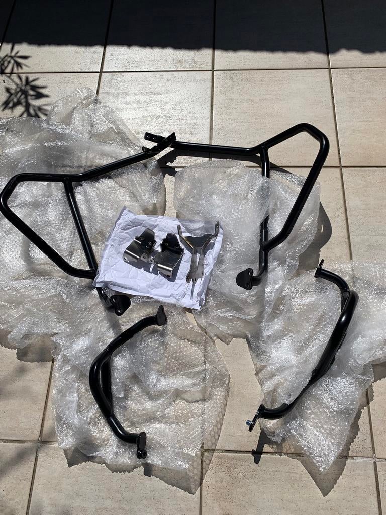 Barre protection moto tomber, Enlèvement