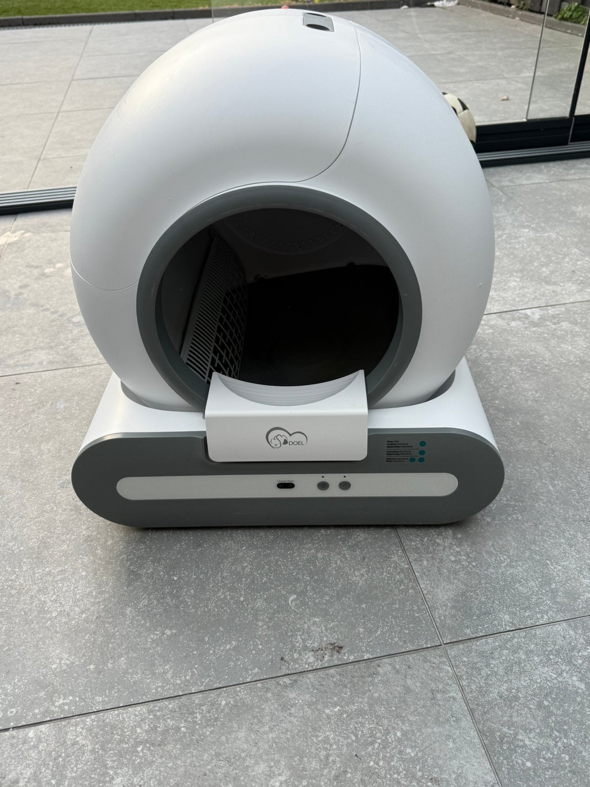 Automatische kattenbak zonder lader, Ophalen, Zelfreinigend, Gebruikt, Open