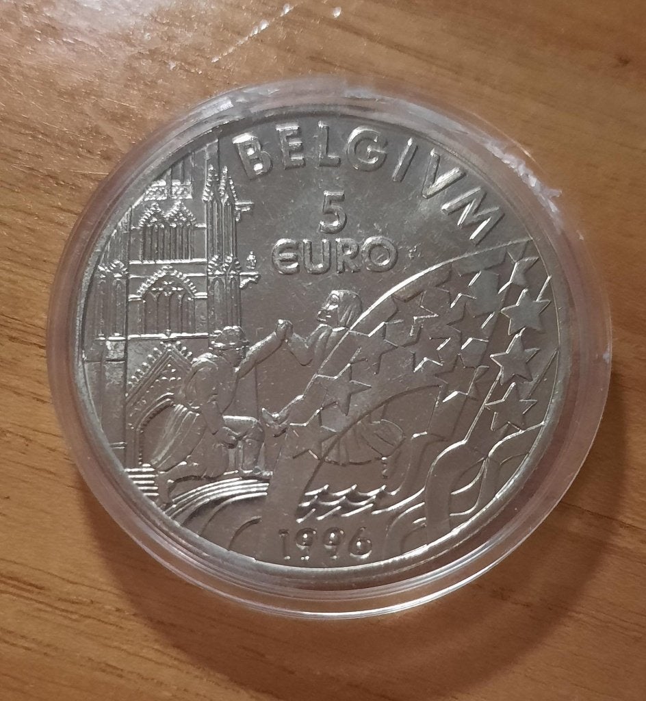 5 euro Albert II 1996, Ophalen of Verzenden, België, 5 euro, Setje
