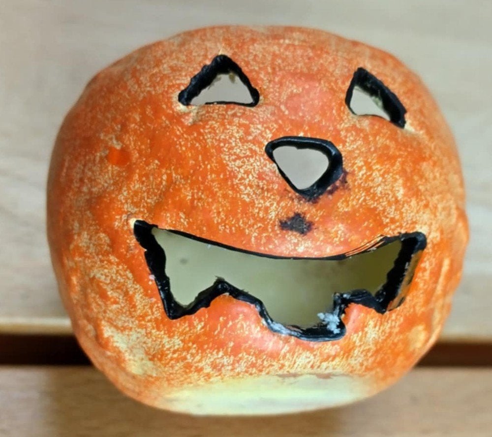 Halloween-kaarshoudertje, Hobby en Vrije tijd, Ophalen of Verzenden, Gebruikt, Versiering