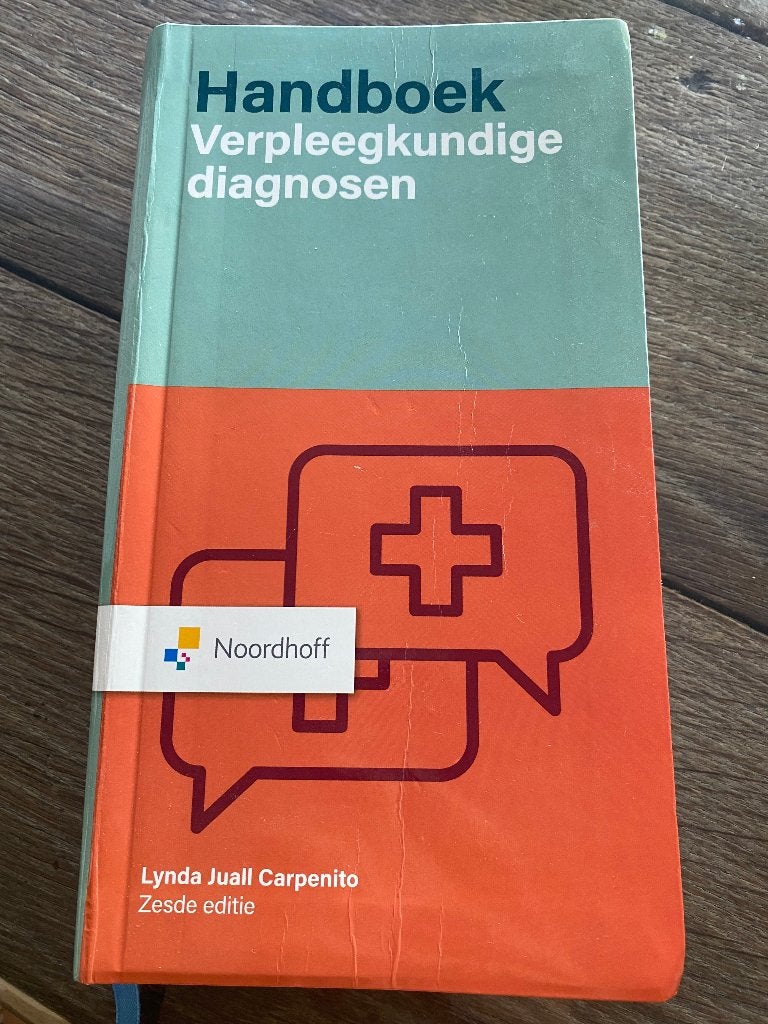 Handboek Verpleegkundige diagnosen, Boeken, Overige vakken, Ophalen of Verzenden, Zo goed als nieuw, Noordhoff Uitgevers