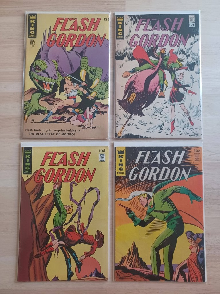 Flash Gordon 1966-1970 (6 comics), Gelezen, Amerika, King Comics , Charlton Comics, Ophalen of Verzenden