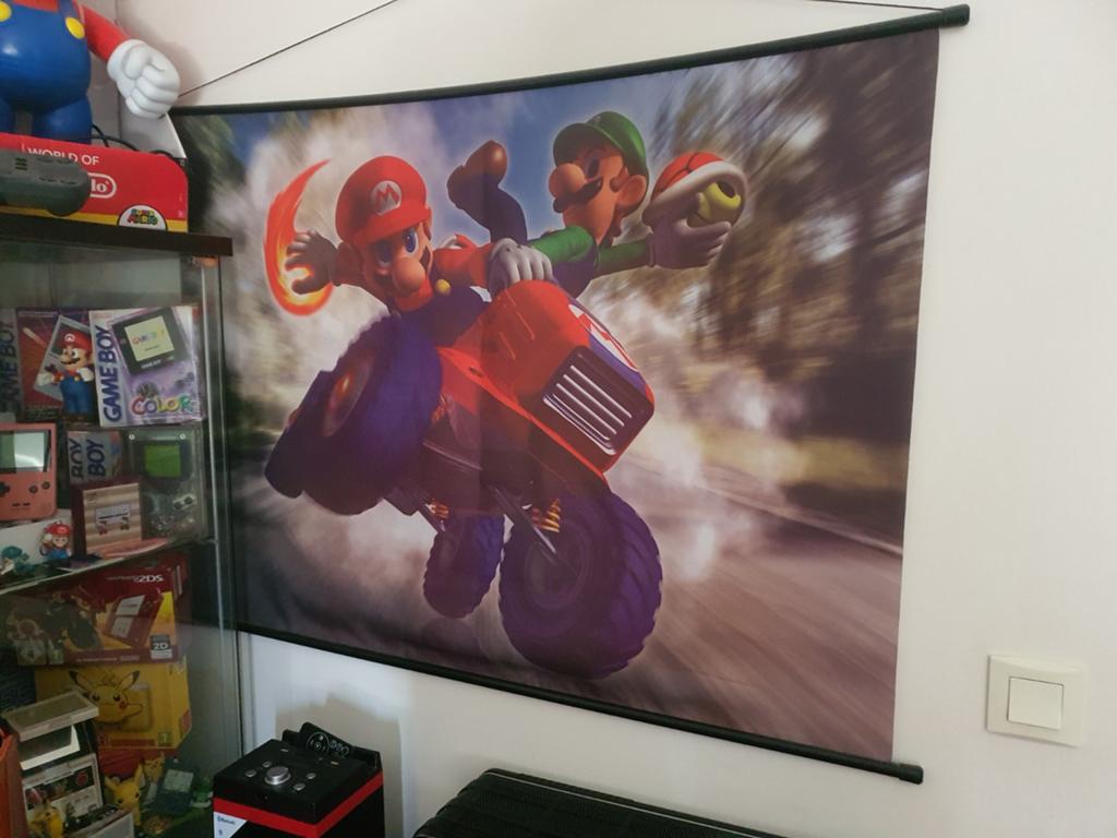 Nintendo wanddecoratie doek gamecube mariokart, Consoles de jeu & Jeux vidéo, Jeux | Nintendo GameCube, Enlèvement