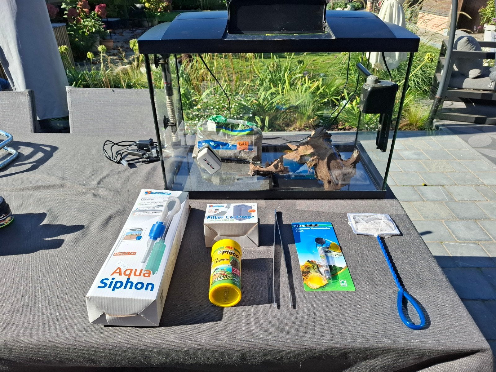 Aquarium met toebehoren, Dieren en Toebehoren, Ophalen, Verwarming, Filter