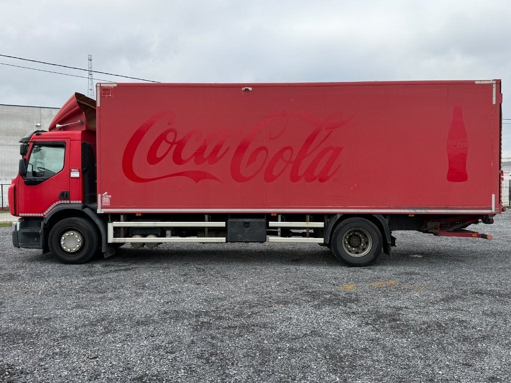 Renault D320 WIDE Hayon 3000 kg*FULL AIR*caisse 8 mètres, Rouge, Achat, Euro 6, Entreprise