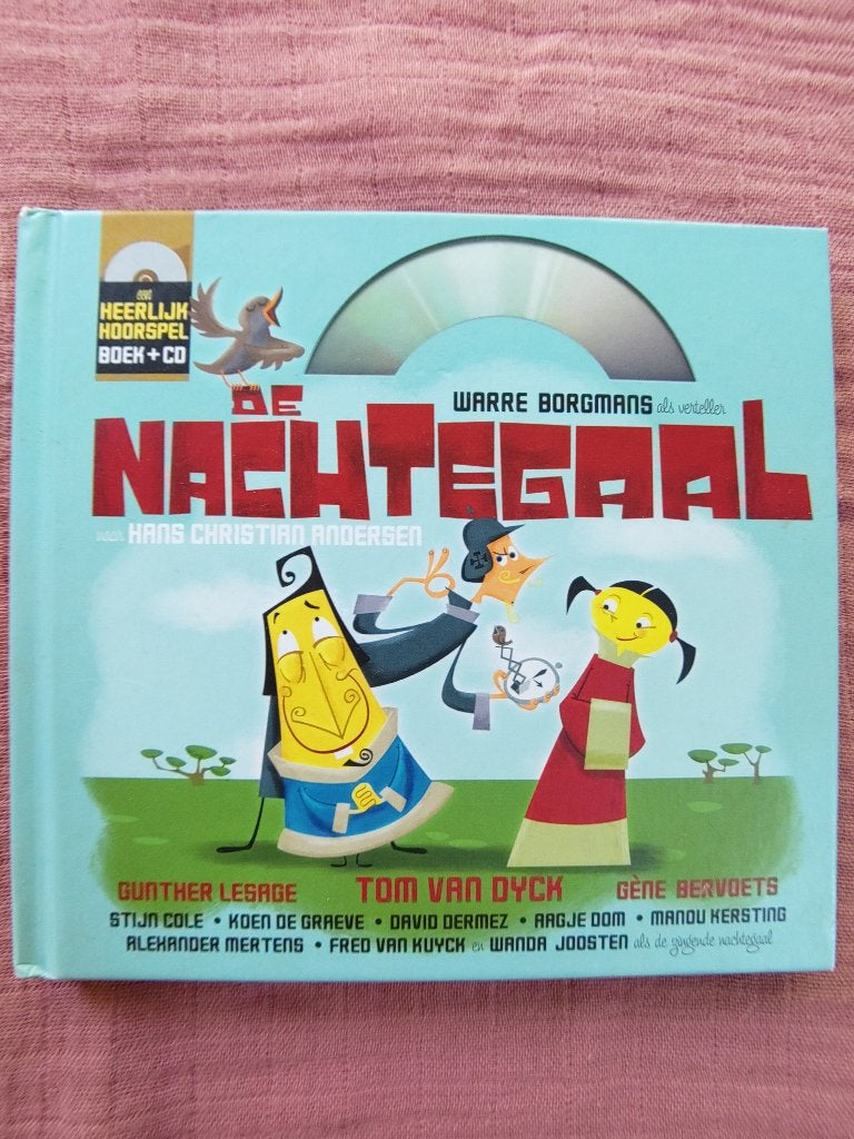 De Nachtegaal - Heerlijk hoorspel Warre Borgmans Boek + CD, Boeken, Luisterboeken, Cd, Kind, Ophalen of Verzenden
