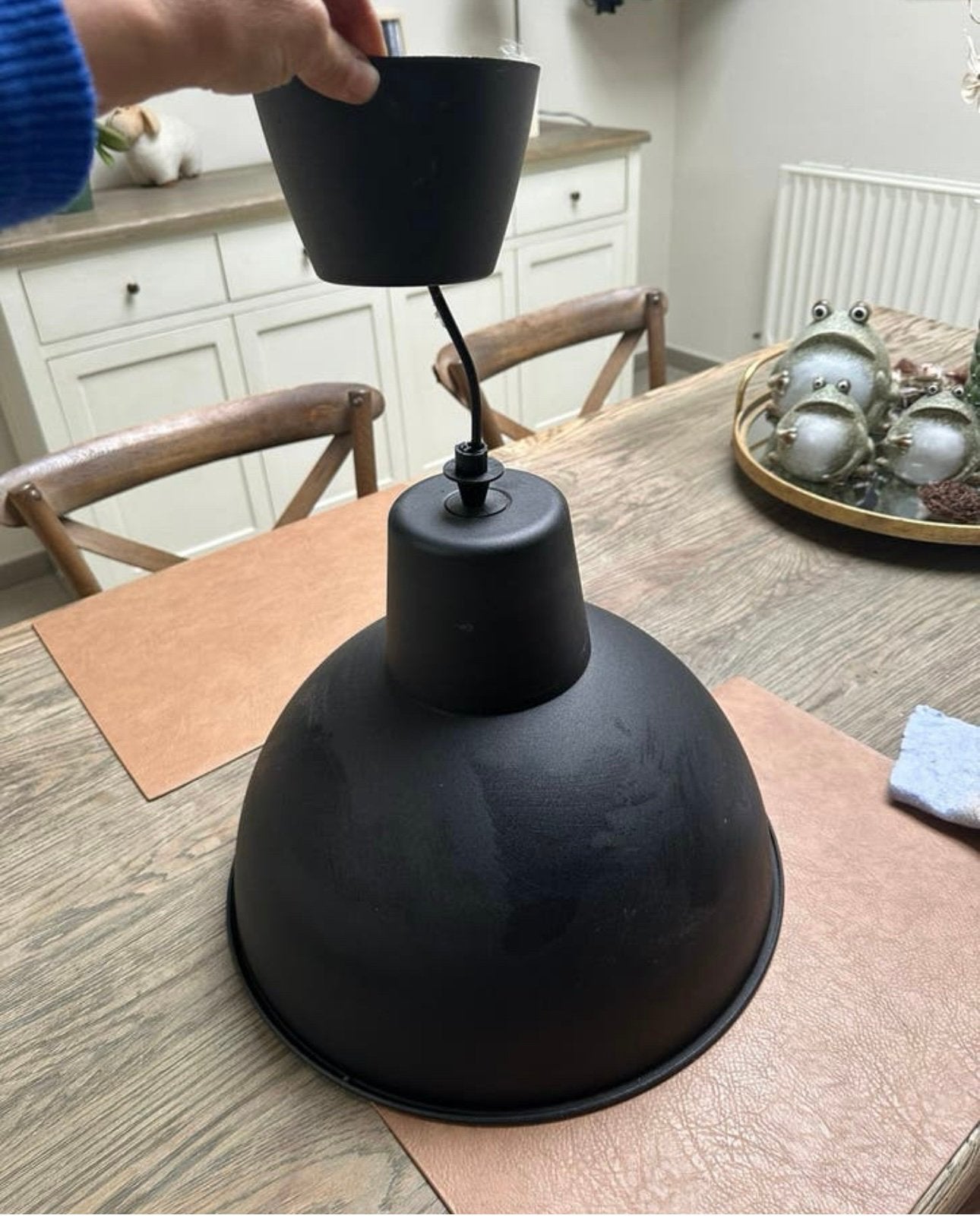 Mooie IKEA SKURUP hanglamp incl lamp, Ophalen, Zo goed als nieuw