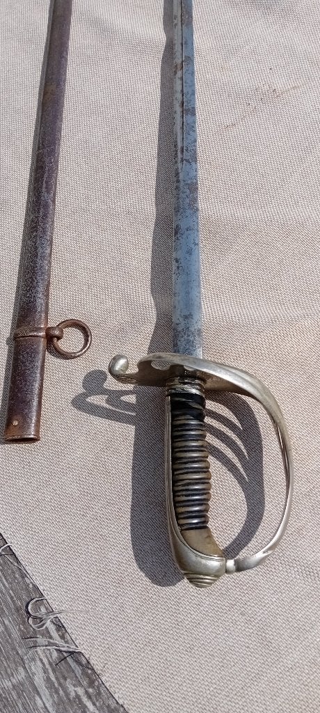 Franse sabel officier infanterie model 1882 Klingenthal, Verzamelen, Ophalen of Verzenden, Landmacht, Zwaard of Sabel