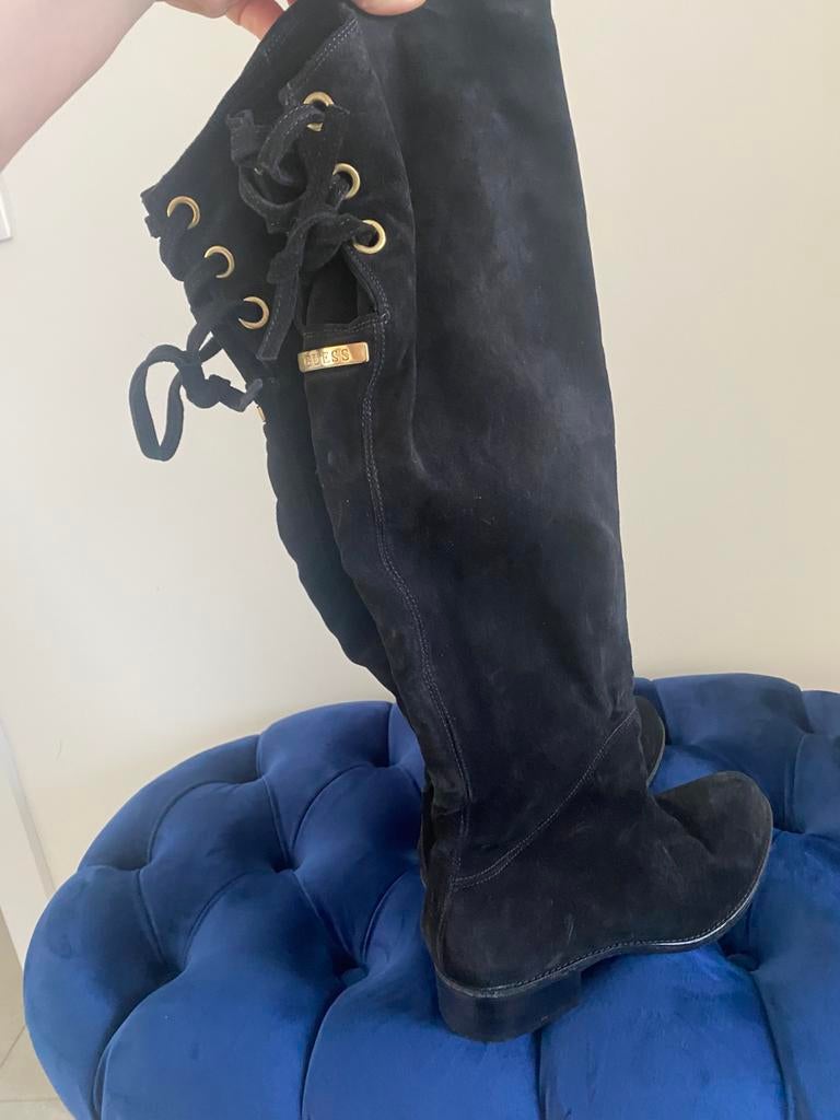 Bottes hautes en daim (100%) intérieur entièrement en cuir., Vêtements | Hommes, Chaussures, Enlèvement, Comme neuf