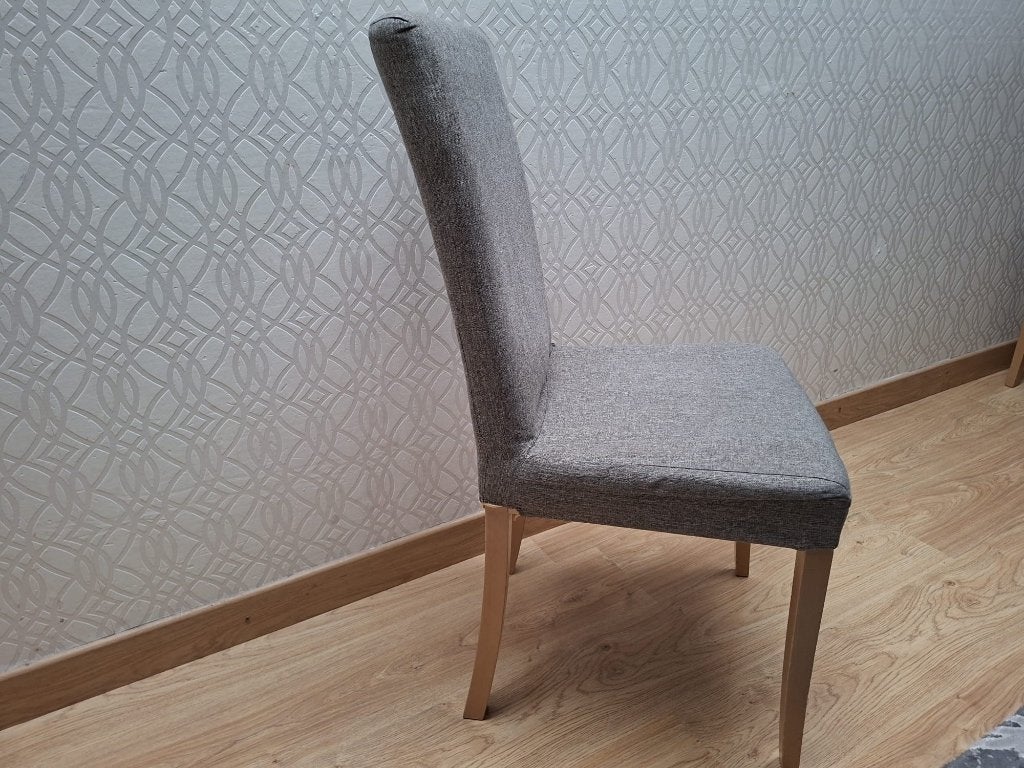 Grijze stoelen, Huis en Inrichting, Ophalen, Gebruikt, Drie, Stof