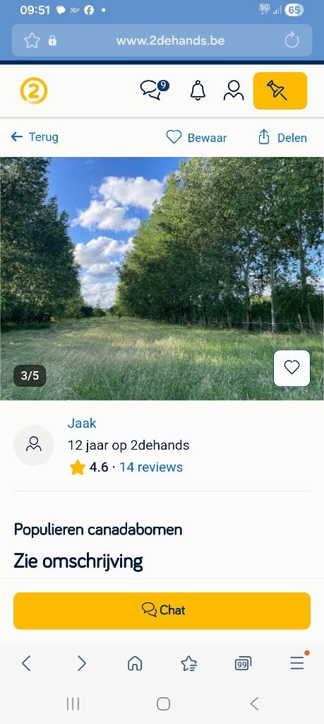 Bomen vellen, Enlèvement ou Envoi
