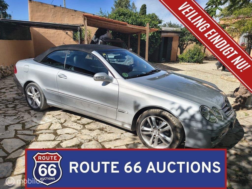 Mercedes-Benz CLK 200 Cabriolet | 2007 | Route 66 Auctions, Achat, Entreprise, Boîte manuelle, Autre carrosserie