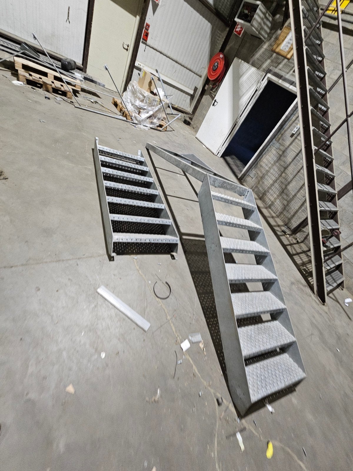 trap galvaniseerd, Ophalen, Trap