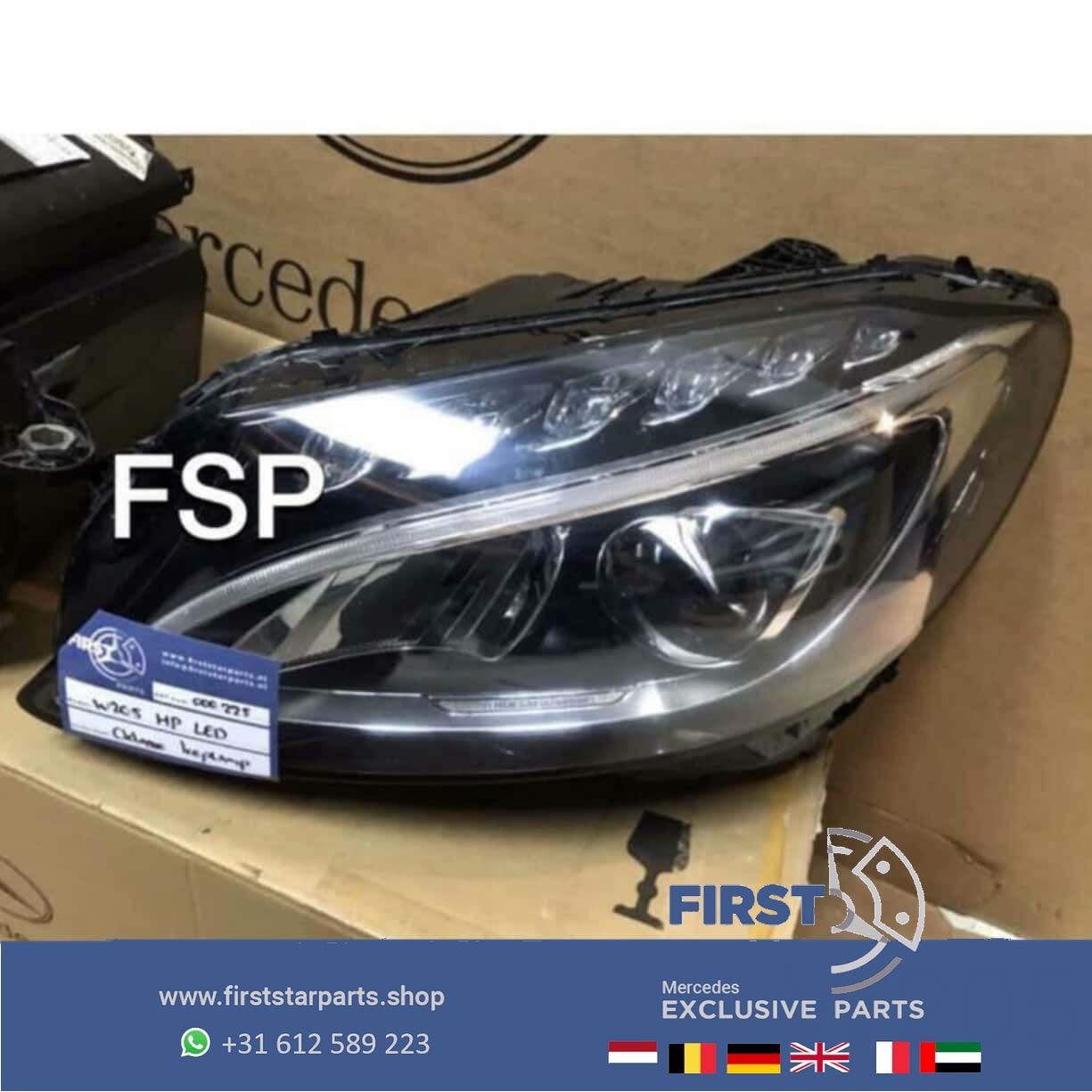 W205 RECHTER LED KOPLAMP Mercedes C Klasse High Performance, Utilisé, -, -, Enlèvement ou Envoi