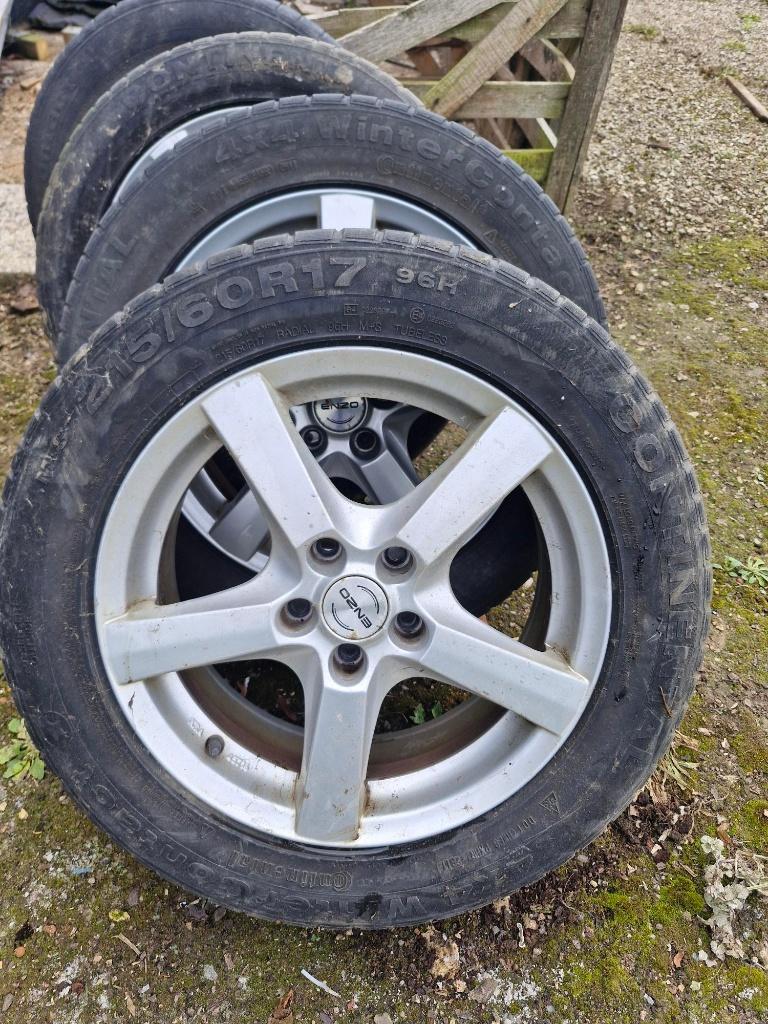 alu velgen ENZO: 4 stuks voor bandenmaat: 215/60R17, Autos : Pièces & Accessoires, Pneus & Jantes, 215 mm, 4 Saisons, Véhicule de tourisme
