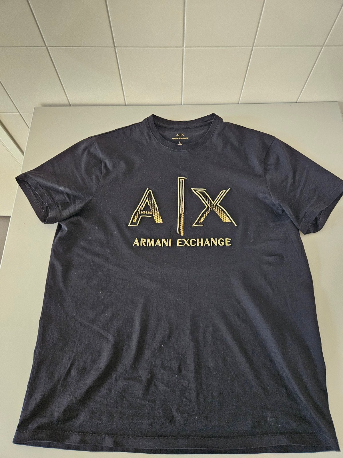 Tshirt Armani Exchange L als nieuwe, Vêtements | Hommes, T-shirts, Emporio Armani, Enlèvement ou Envoi, Noir, Taille 52/54 (L)