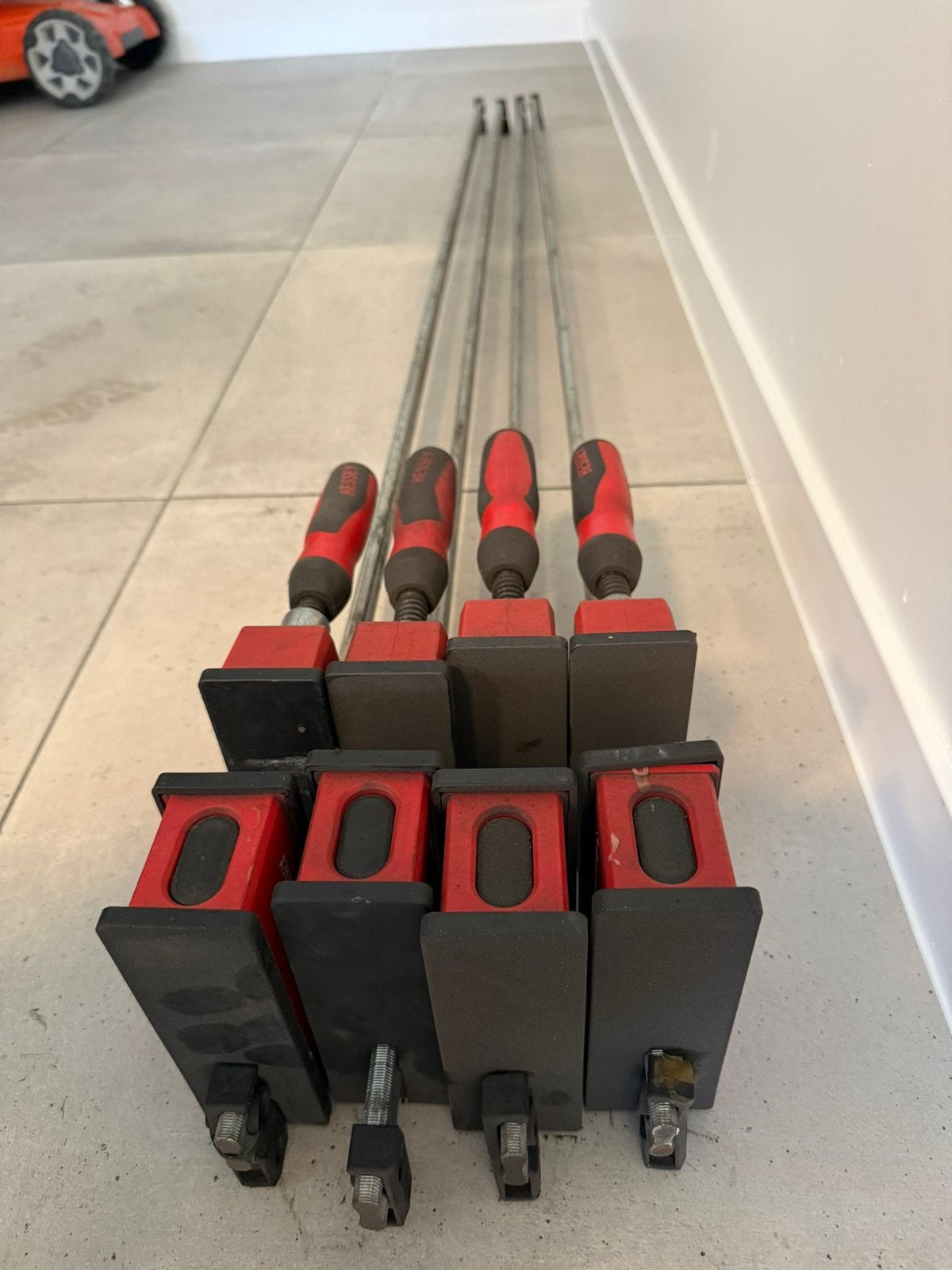 Lijmklemmen 1m50, Doe-het-zelf en Bouw, Ophalen, Gebruikt