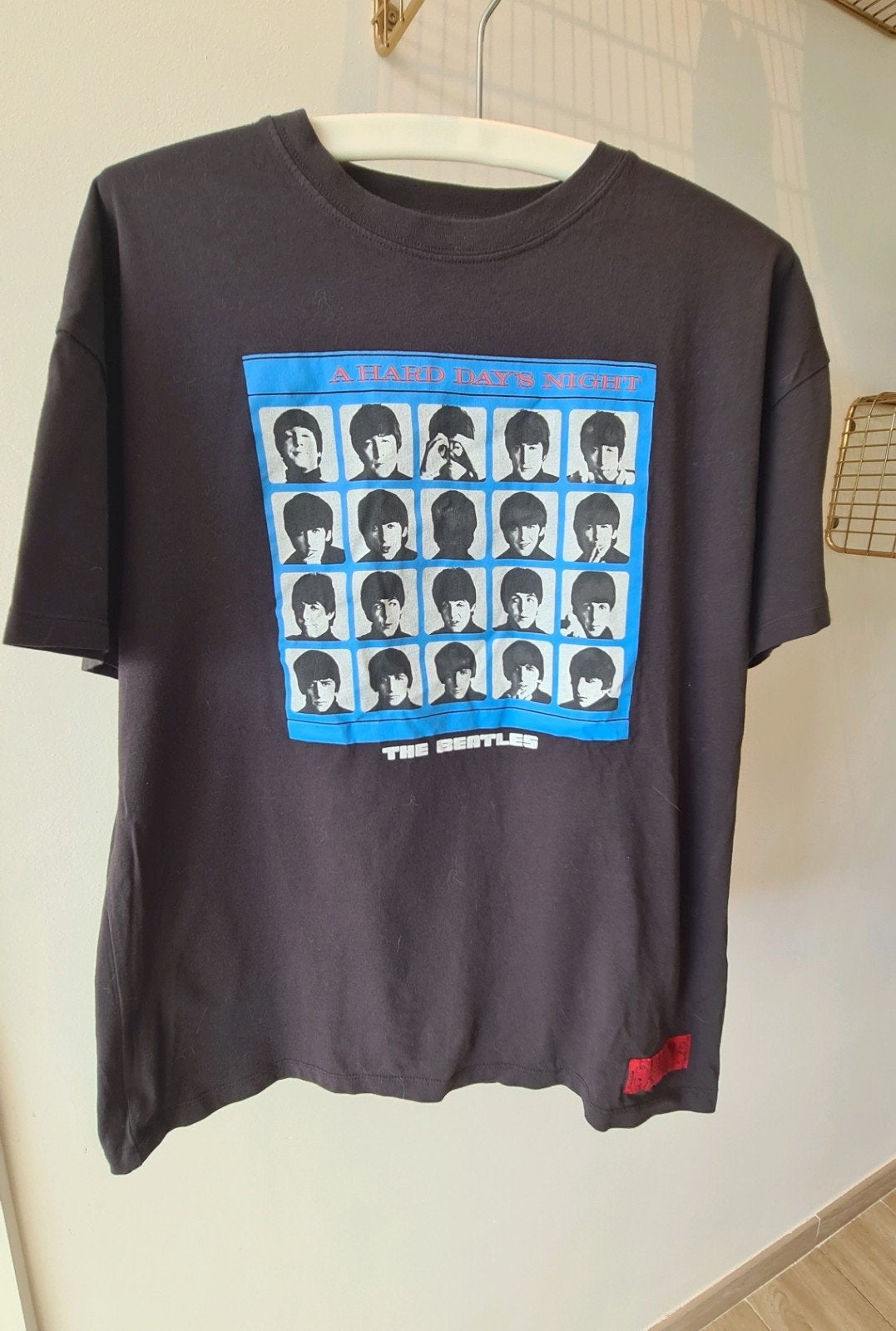 Zwarte T-shirt met Beatles print Pull&Bear maat S, Ophalen of Verzenden, Maat 36 (S)