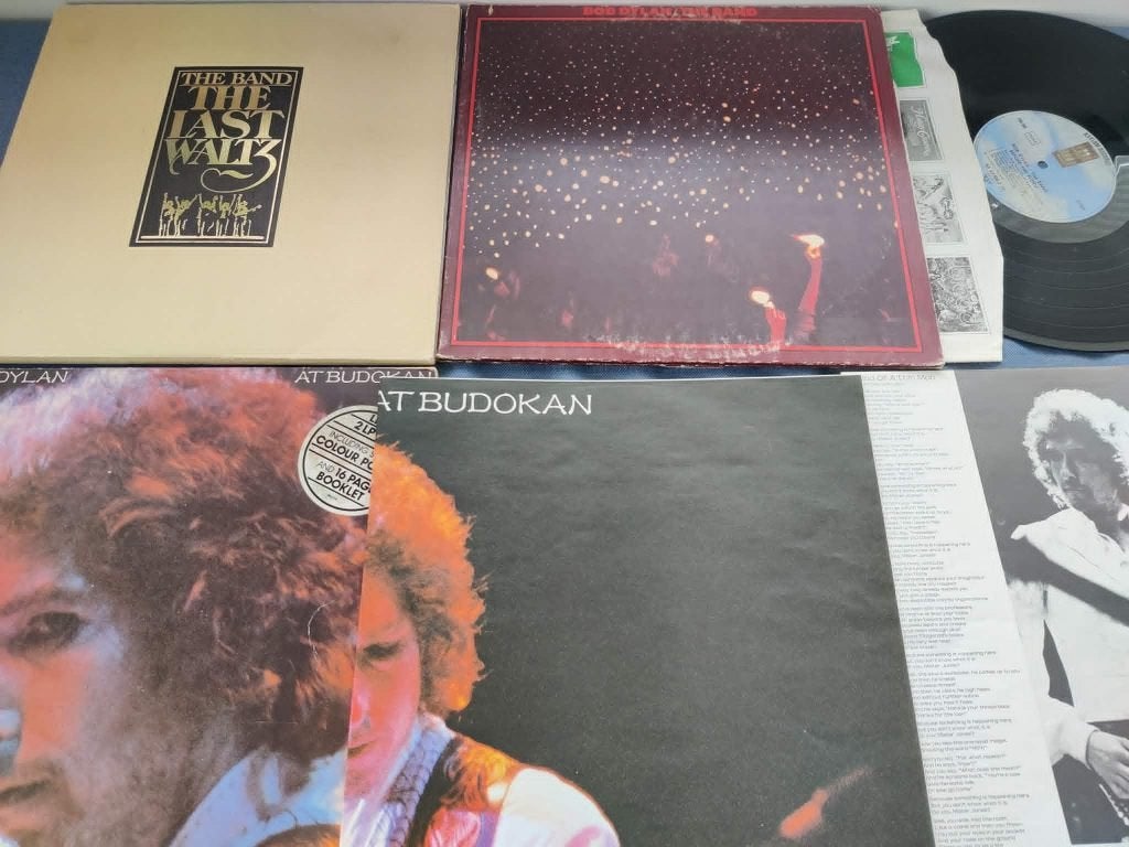Bob Dylan/the band(2lp flood)+The last waltz(3lp)+budokan(2l, Enlèvement ou Envoi
