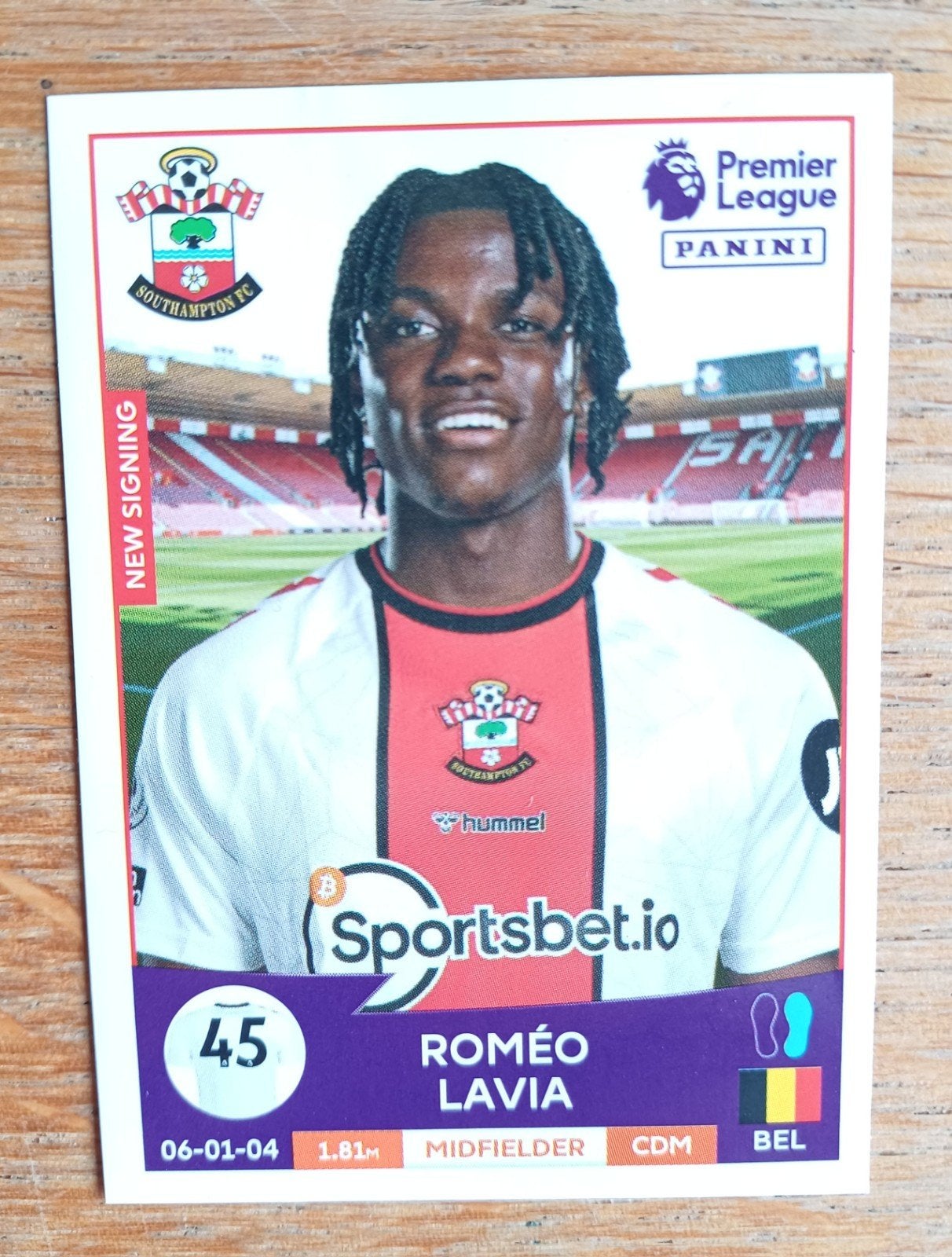Panini Premier League Roméo Lavia Nr. 539 Southampton, Ophalen of Verzenden