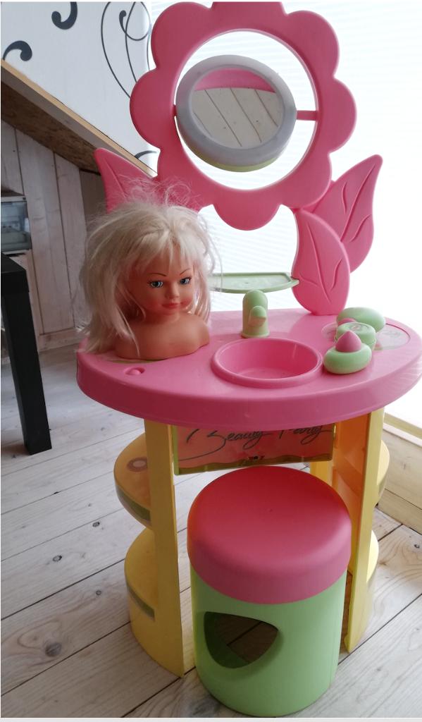 Smoby Make-uptafel / kaptafel met krukje, Ophalen, Gebruikt