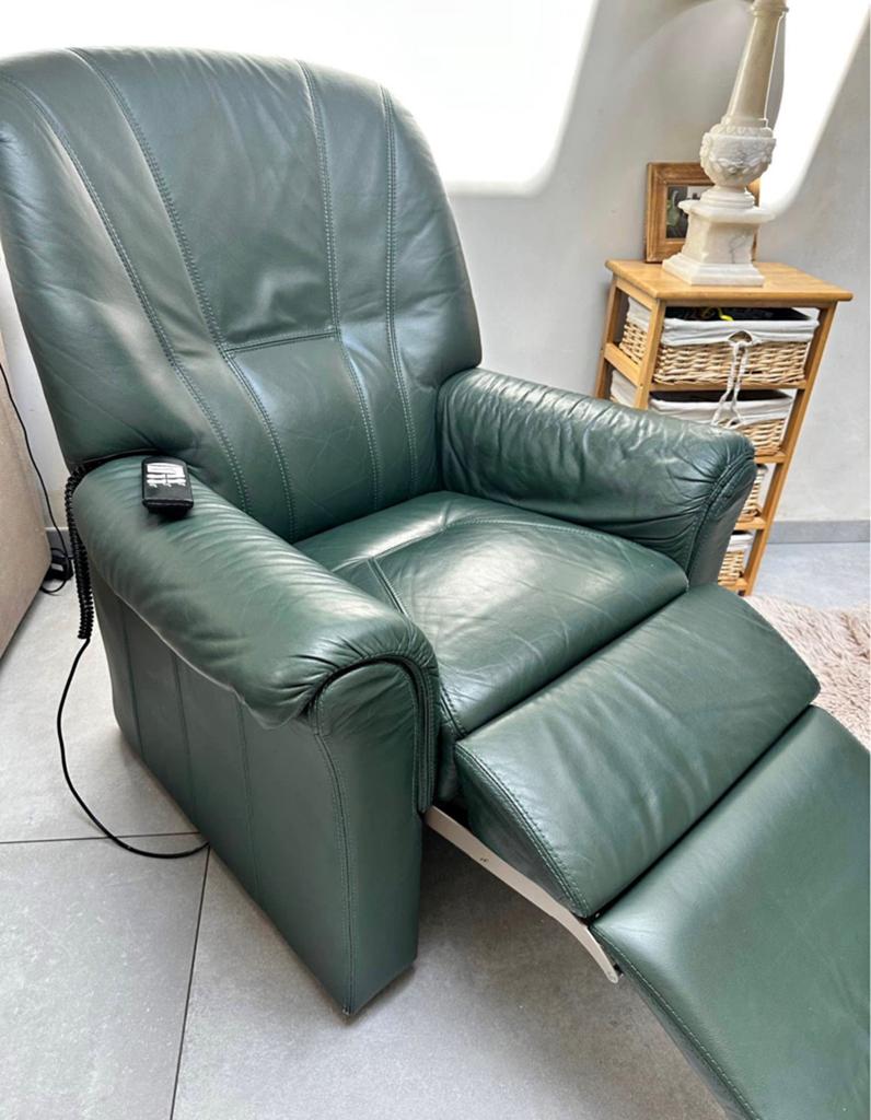 Relax zetel (vintage groen) goede staat, Ophalen, Zo goed als nieuw