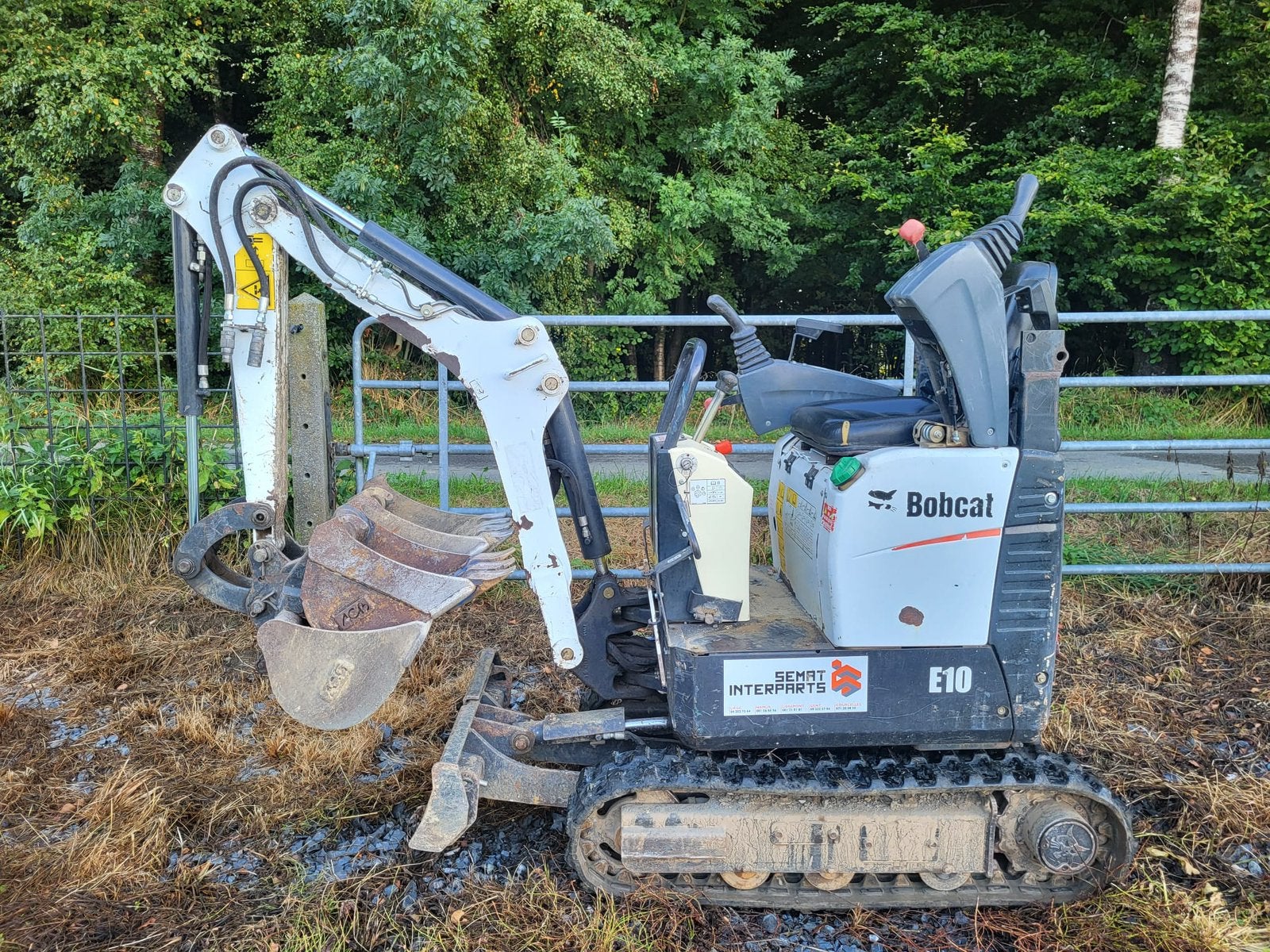 Bobcat E10, Ophalen, Graafmachine