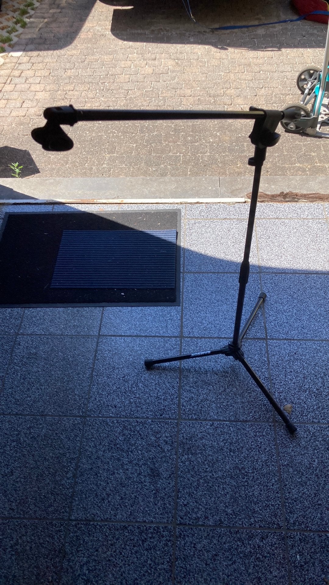 Stevige Microfoonstandaard met Boomarm (Hengel), Ophalen, Zo goed als nieuw